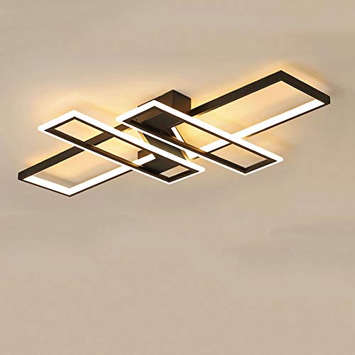 Wandun LED Deckenleuchte Modern Rechteck Design Wohnzimmerlampe Aluminium Acryl Schirm Deckenlampe für Schlafzimmer Wohnzimmer Esszimmer Arbeitszimmer Deckenbeleuchtung… von Wandun