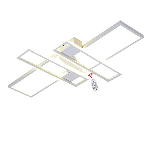 Wandun LED Deckenleuchte Modern Rechteck Design Wohnzimmerlampe Aluminium Acryl Schirm Deckenlampe für Schlafzimmer Wohnzimmer Esszimmer Arbeitszimmer Deckenbeleuchtung… von Wandun