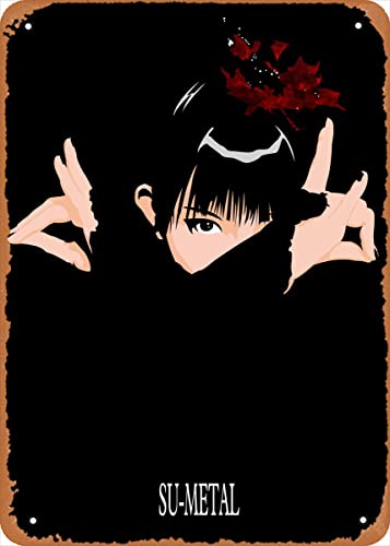 Music Su-Metal ~ Babymetal Blechschild Poster Vintage Kunst Wanddekoration 30,5 x 20,3 cm von Wanfst