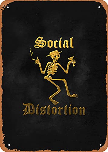 Wanfst Rock Music Social Distortion Fulerton Metall-Blechschild, Poster, Vintage-Kunst, Wanddekoration, 30,5 x 20,3 cm von Wanfst