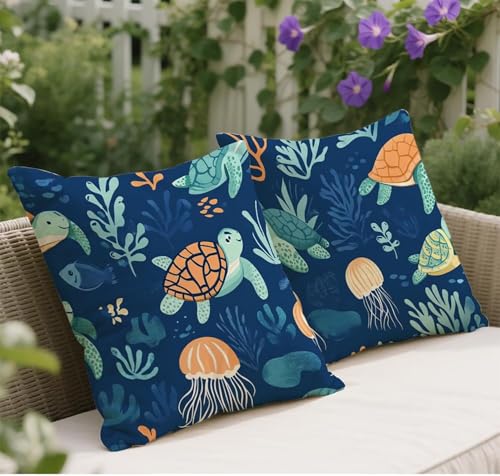 Herbst Kissenbezug 70x70 Marineblau Kissenbezug Meeresschildkröten Muster Leinen Weich Sofakissen 2er Set Quadratische Dekokissen Mit Unsichtbarem Reißverschluss Kuschelkissen Home Decor Garten w-90 Herbst Kissenbezug 70x70 Marineblau Kissenbezug Meeresschildkröten Muster Leinen Weich Sofakissen 2er Set Quadratische Dekokissen Mit Unsichtbarem Reißverschluss Kuschelkissen Home Decor Garten w-90 von Wangdoud
