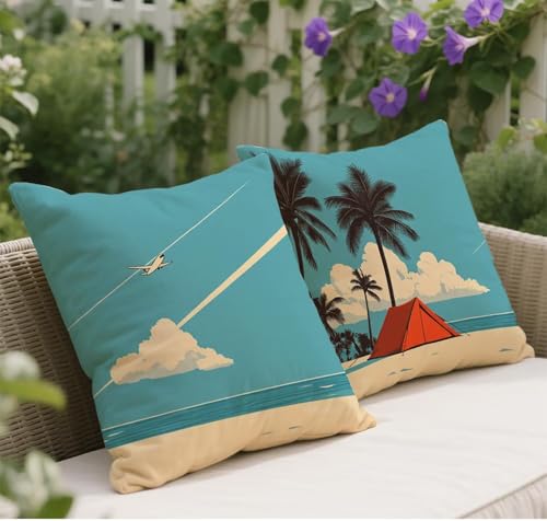 Kissenbezug 45x45 Entenei-Farbe Kissenbezug Deko Wohnzimmer Herbst Leinen Kuschelkissen Strand Muster Sofakissen Kopfkissenbezug 2er Set Quadratische Kissenhülle für Zimmer Automobil Garten w-89 Kissenbezug 45x45 Entenei-Farbe Kissenbezug Deko Wohnzimmer Herbst Leinen Kuschelkissen Strand Muster Sofakissen Kopfkissenbezug 2er Set Quadratische Kissenhülle für Zimmer Automobil Garten w-89 von Wangdoud