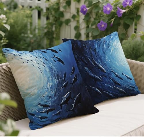 Kissenbezug 50x50 Marineblau Kissenbezug Deko Wohnzimmer Herbst Leinen Kuschelkissen Fisch Muster Sofakissen Kopfkissenbezug 2er Set Quadratische Kissenhülle für Zimmer Automobil Garten Deko w-107 Kissenbezug 50x50 Marineblau Kissenbezug Deko Wohnzimmer Herbst Leinen Kuschelkissen Fisch Muster Sofakissen Kopfkissenbezug 2er Set Quadratische Kissenhülle für Zimmer Automobil Garten Deko w-107 von Wangdoud