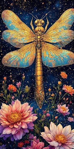 Malen Nach Zahlen Blume Libelle, Malen Nach Zahlen Kinder ab 5, DIY Faltenfreie Leinwand, Kreativ set für Erwachsene, Mit Pinseln und Ölgemälde Acrylfarbe, Zimmer Deko Geschenk Mädchen 90x180cm L-893 Malen Nach Zahlen Blume Libelle, Malen Nach Zahlen Kinder ab 5, DIY Faltenfreie Leinwand, Kreativ set für Erwachsene, Mit Pinseln und Ölgemälde Acrylfarbe, Zimmer Deko Geschenk Mädchen 90x180cm L-893 von Wangdoud