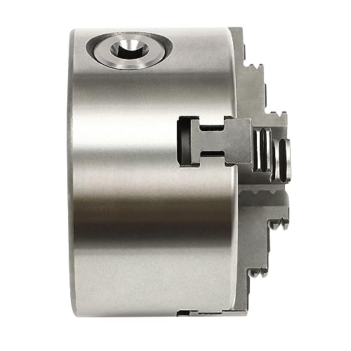 Wangkangyi Selbstzentrierendes Vierbackenfutter 100mm, Legierter Stahl, Drehfutter, für Schleifmaschine, Bohrmaschine, Fräsmaschine, Drehmaschine von Wangkangyi