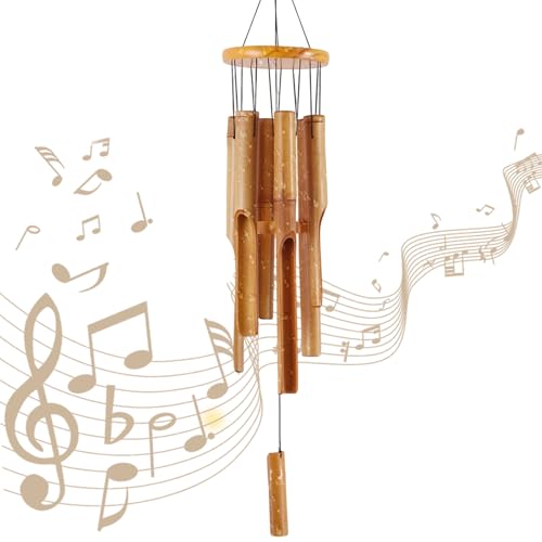 Wanheart Bambus Windspiel – Handgefertigtes Garten- und Terrassendekor, 38 cm, Sanfter Naturklang, Outdoor & Indoor Windspiel, Gartenliebhaber Wanheart Bambus Windspiel – Handgefertigtes Garten- und Terrassendekor, 38 cm, Sanfter Naturklang, Outdoor & Indoor Windspiel, Gartenliebhaber von Wanheart