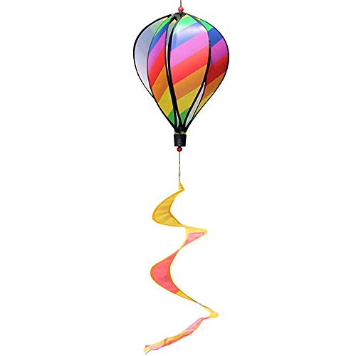 Luftballon-Windmühle,55 '' Bunte Heißluftballons Wind Spinner Wind Windsäcke Spiralwindmühlen Garten Ornamente Rasen Outdoor Decor Kinder Spielzeug Windsäcke Geometrisch von Wankd