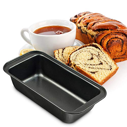 Wankd Brotbackform, antihaftbeschichtet, Karbonstahl, Kasten-/Brotback-/Kuchenform, robuste, kratzfester, für saftige Kuchen und deftige Brote (25.5 * 13 * 6cm) von Wankd