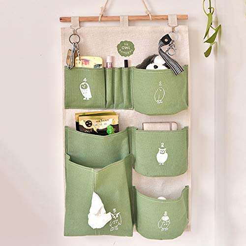 Wankd Hängende Aufbewahrungstasche,Hängeorganizer Tür Wand Organizer Utensilientasche Hängende Aufbewahrungstasche für Eingang Garderobe Badezimmer 9 Fächer von Wankd