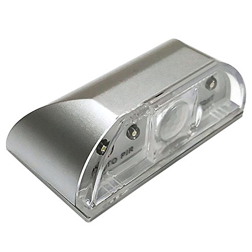 Wankd Keyhole Lights, Türschloss Beleuchtung, Nachtlichter Automatische LED-Türbeleuchtung mit PIR-Bewegungssensor Wireless Türschloss Lampe, Auto Sensor Bewegungsmelder, 4 LED Birnen (Silber) von Wankd