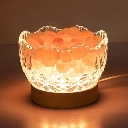 Wanlola Himalaya-Salz-Lampe, rosa, Holzsockel, 10 Stufen der Lichtintensität Einstellung, USB-Stecker für Haus, Schlafzimmer Wanlola Himalaya-Salz-Lampe, rosa, Holzsockel, 10 Stufen der Lichtintensität Einstellung, USB-Stecker für Haus, Schlafzimmer von Wanlola