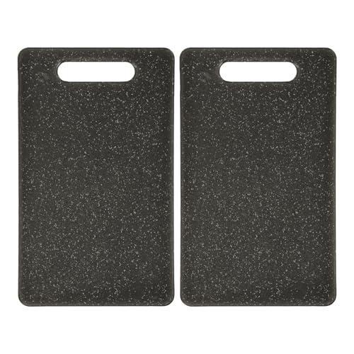 Wanmu 2 Stück Schneidebretter Kunststoff, 25 x 15 cm Schneidebrett Schneidbrett Frühstücksbrettchen Spülmaschinenfest für Camping Lebensmittel Obst von Wanmu