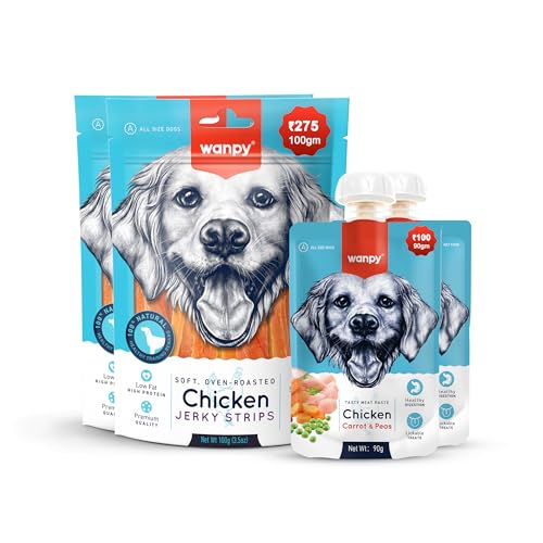 Hao`S Holding Inc Hundesnacks für Hunde, 100 g, Hühnerstreifen von Wanpy