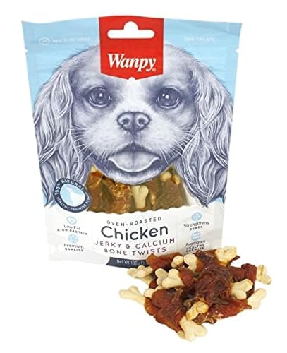 Wanpy Oven-roasted Chicken Jerky / Calcium Bone Twists-100 GR Wanpy Oven-roasted Chicken Jerky / Calcium Bone Twists-100 GR von Wanpy