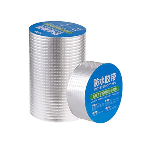 Super Wasserdichtes Klebeband,Butyl Reparatur Klebeband,AlterungsbestäNdig,Uv-BestäNdig,Nicht Schrumpfend Hohe Haftkraft,FüR Fensterabdichtung,Teichbau,Bauwerke,Fassaden,Dach,Wohnmobile von Wansiman
