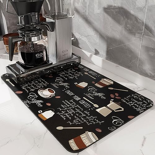 Wansiman Anti-Rutsch Kaffemaschinen Unterlage, Abtropfmatte für Kaffeemaschinen, Rutschfeste Kaffeemaschinenmatte, Schwarz, 40 x 40 cm Wansiman Anti-Rutsch Kaffemaschinen Unterlage, Abtropfmatte für Kaffeemaschinen, Rutschfeste Kaffeemaschinenmatte, Schwarz, 40 x 40 cm von Wansiman