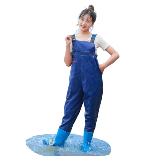 Wathose mit Brusthöhe mit Stiefeln,Teichhose Damen Mit Tasche,Angelhose mit Watstiefel,Erwachsener,wasserdicht,atmungsaktiv,für Baustellen,Angeln,Bauernhöfe,Gärten,Jagen,Fliegenfischen Wathose mit Brusthöhe mit Stiefeln,Teichhose Damen Mit Tasche,Angelhose mit Watstiefel,Erwachsener,wasserdicht,atmungsaktiv,für Baustellen,Angeln,Bauernhöfe,Gärten,Jagen,Fliegenfischen von Wansiman