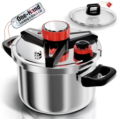 WantJoin 6Qt Schnellkochtopf – 3-in-1 Edelstahl-Druckkanne kompatibel mit Gas- und Induktionsherd, Schutzgeräte, Dosenregal im Lieferumfang enthalten WantJoin 6Qt Schnellkochtopf – 3-in-1 Edelstahl-Druckkanne kompatibel mit Gas- und Induktionsherd, Schutzgeräte, Dosenregal im Lieferumfang enthalten von WantJoin
