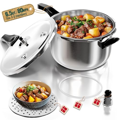 WantJoin Schnellkochtopf, Edelstahl, 6 Qt, kommerzieller Schnellkochtopf, für Schnellkochtöpfe oder Dampfgaren, kompatibel mit Gas- und Induktionsherd WantJoin Schnellkochtopf, Edelstahl, 6 Qt, kommerzieller Schnellkochtopf, für Schnellkochtöpfe oder Dampfgaren, kompatibel mit Gas- und Induktionsherd von WantJoin