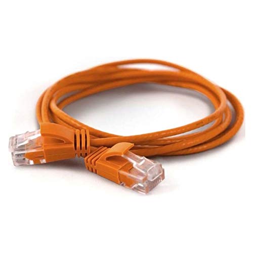 wantecWire Extra dünnes Patchkabel CAT.6 UTP, Länge 1 m, orange von Wantec