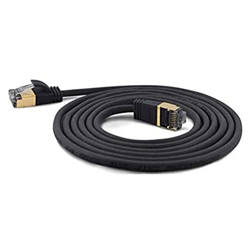 wantecWire Extra dünnes Patchkabel CAT.7 Kabel, CAT.6 Stecker SSTP geschirmt, Länge 2 m, schwarz wantecWire Extra dünnes Patchkabel CAT.7 Kabel, CAT.6 Stecker SSTP geschirmt, Länge 2 m, schwarz von Wantec