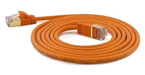wantecWire Extra dünnes Patchkabel CAT.7 Kabel, CAT.6 Stecker SSTP geschirmt, Länge 5 m, orange wantecWire Extra dünnes Patchkabel CAT.7 Kabel, CAT.6 Stecker SSTP geschirmt, Länge 5 m, orange von Wantec