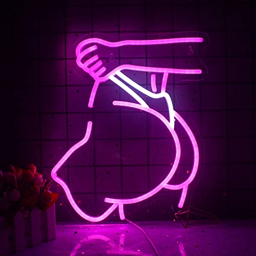 Frauen Neon Schild, Lady Neon Licht, kreative Kunst Neon Schild für Wand Dekor, Sexy Led Schild mit USB-betrieben für Mädchen Zimmer, Bar, Mann Höhle, Schlafzimmer von Wanxing