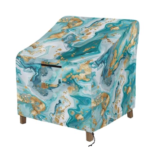 Wanyint Adirondack Stuhlhussen für den Außenbereich, Marmor, Blaugrün, Gold, wasserdicht, UV-Schutz, Allwetterschutz, Rasen, Deck, Möbelschutz, 74 x 84 x 92 cm Wanyint Adirondack Stuhlhussen für den Außenbereich, Marmor, Blaugrün, Gold, wasserdicht, UV-Schutz, Allwetterschutz, Rasen, Deck, Möbelschutz, 74 x 84 x 92 cm von Wanyint