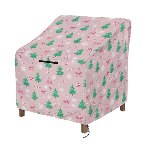 Wanyint Gartenstuhlhussen für den Außenbereich, staubdicht, wasserabweisend, Drehstuhlhussen für 4–6 stapelbare Esszimmerstühle, 83 x 89 x 92 cm, Weihnachtsbaum-Schleife mit Zuckerstangen-Schleife Wanyint Gartenstuhlhussen für den Außenbereich, staubdicht, wasserabweisend, Drehstuhlhussen für 4–6 stapelbare Esszimmerstühle, 83 x 89 x 92 cm, Weihnachtsbaum-Schleife mit Zuckerstangen-Schleife von Wanyint