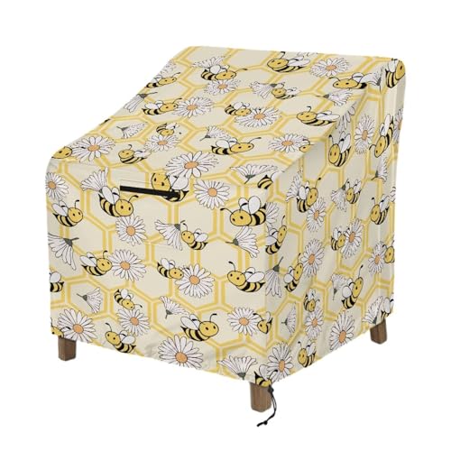 Wanyint Stuhlhussen für den Außenbereich, wasserdicht, staubdicht, strapazierfähig, für Garten, Adirondack-Stuhlschutz mit Lüftungsschlitzen, passend für bis zu 96 x 96 x 92 cm von Wanyint
