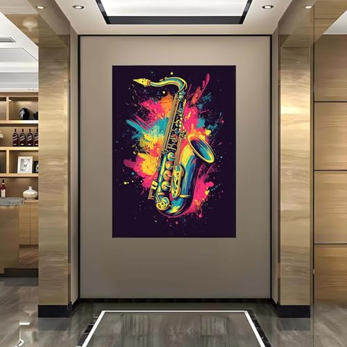 Diamond Painting Erwachsene, 5D Diamond Painting Saxophon Diamant Painting Bilder Musik, Diamond Painting Kinder DIY Runde Drill Crystal Strass Stickerei Painting für Wanddeko Geschenk 20x30 cm Z-3 Diamond Painting Erwachsene, 5D Diamond Painting Saxophon Diamant Painting Bilder Musik, Diamond Painting Kinder DIY Runde Drill Crystal Strass Stickerei Painting für Wanddeko Geschenk 20x30 cm Z-3 von Wanziho
