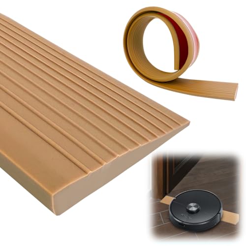 90x5x1CM Türschwellenrampen, Schwellenrampe, PVC Rollstuhlrampe, rutschfeste Oberfläche, Gummirampe Auffahrrampe Schwellenrampe, für Rollator oder e Scooter, Rollstuhl, Kinderwagen von Wapasezyar