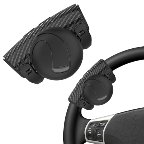 Wapasezyar Lenkradknauf Universal Lenkhilfe, Abnehmbare 360°Drehbarer Lenkradknopf für Auto Traktor LKW Gabelstapler Mäher Verschiedenes Fahrzeug zubehör von Wapasezyar