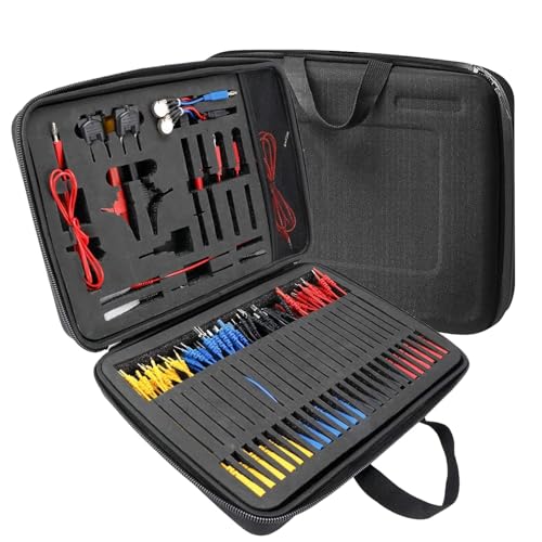Multimeter Test Leads Kit 92 Pieces Automotive Circuit Test Leads Kit for Various Parts of The Vehicle's Electrical System with Carrying,Automotive Back Probe Kit,a Wide Range of Leads, Probes, Clips Multimeter Test Leads Kit 92 Pieces Automotive Circuit Test Leads Kit for Various Parts of The Vehicle's Electrical System with Carrying,Automotive Back Probe Kit,a Wide Range of Leads, Probes, Clips von WapoRich