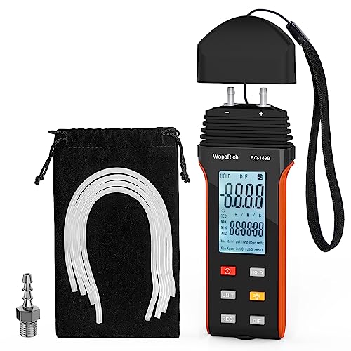 WapoRich Digitales Manometer ±30,00Psi Professionelles Barometer Differenzdruckmessgerät 11 wählbaren Einheiten Lüftungs-und Brenneranlagen HVAC-Manometer RQ-189B WapoRich Digitales Manometer ±30,00Psi Professionelles Barometer Differenzdruckmessgerät 11 wählbaren Einheiten Lüftungs-und Brenneranlagen HVAC-Manometer RQ-189B von WapoRich