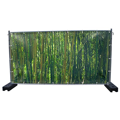 Warenfux24 Bambus (3119) - Gartensichtschutz, Motivbanner, Sichtschutz Garten, Gartendeko, 340 x 173 cm, PVC (blickdicht) von Warenfux24