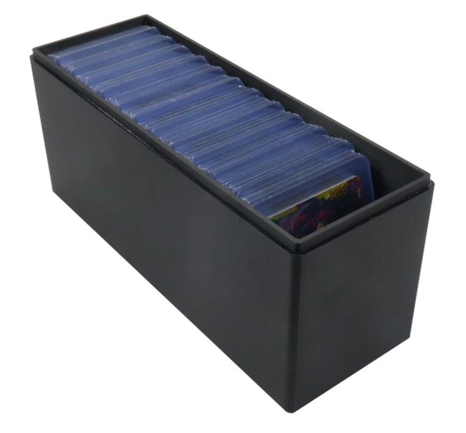 Warenstube Bender Aufbewahrungsbox Sammelkarten Deck Box Kiste Toploader TCG individuell Einstellbar von Warenstube Bender