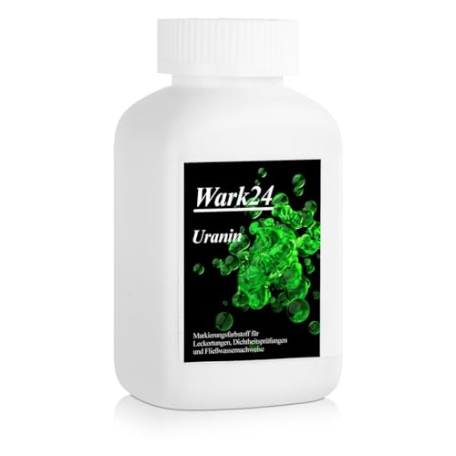 Wark24 Uranin 100g Fluorescein Dichtigkeitsprüfungen Strömungsanalysen Markierungsfarbstoff Wasserfärbemittel (1er Pack) von Wark24