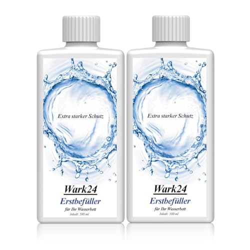 Wark24 Wasserbett Konditionierer Conditionier Erstbefüller 500ml - Extra starker Schutz - für Wassermatratzen/Wasserbetten (2er Pack) von Wark24