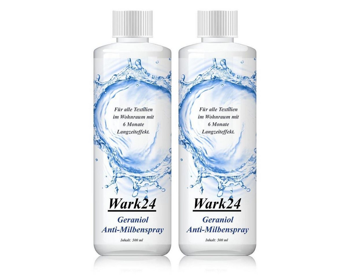 Wasserbett Wark24 Geraniol Anti-Milbenspray 500ml - Für alle Textilien (2er Pack), Wark24 von Wark24