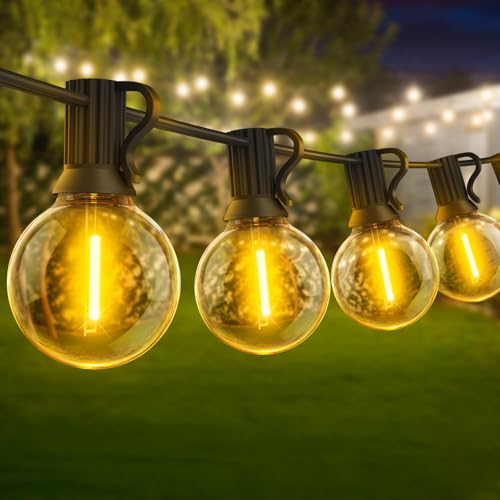 LED Lichterkette Außen Strom 20M Lichterkette Outdoor Glühbirnen mit G40 Birnen IP44 Wasserdicht Innen Lichterketten für Garten Terrasse Hochzeiten Partys LED Lichterkette Außen Strom 20M Lichterkette Outdoor Glühbirnen mit G40 Birnen IP44 Wasserdicht Innen Lichterketten für Garten Terrasse Hochzeiten Partys von Warlisou
