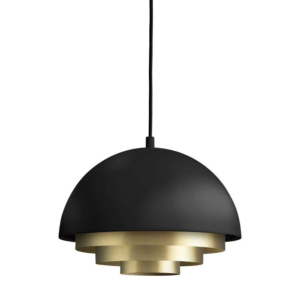 Warm Nordic - Milieu Colour Mini Pendelleuchte Black/Brass von Warm Nordic