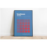 Bauhaus-Druck, Vintage Kunstdruck, Bauhaus-Ausstellung Poster, Geschenkidee, Mid Century Moderne Wandkunst von WarmAtHome