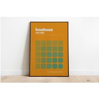 Bauhaus Poster, Kunstdruck, Mid Century Modern, Retro Wohnkultur, Geschenkidee von WarmAtHome