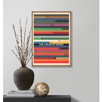 Mid Century Modern Wall Art, Bauhaus Poster, Jazz Druck von WarmAtHome