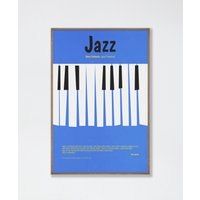 Musik Wandkunst, Wohnzimmer Wand Dekor, Jazz Klavier Poster von WarmAtHome