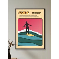 Surf Poster, The Aloha Spirit, Dekor, Affiche Surf, Hawaii Duke Kahanamoku von WarmAtHome