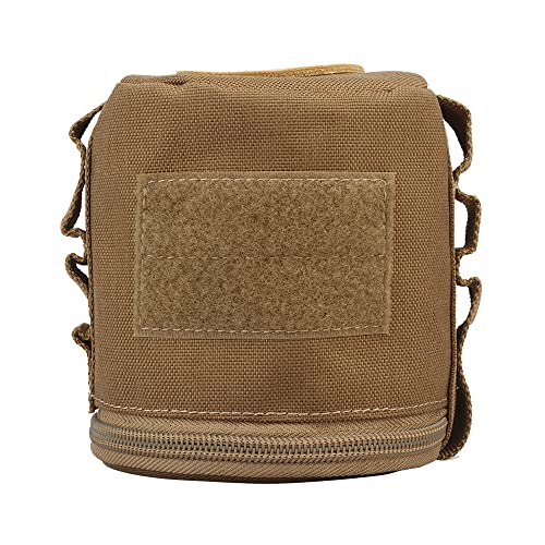 WarmHeartting Taktischer Toilettenpapierhalter Aufbewahrungstasche, Taschentuchtasche tragbar und faltbar für Auto Camping Wandern, Braun von WarmHeartting