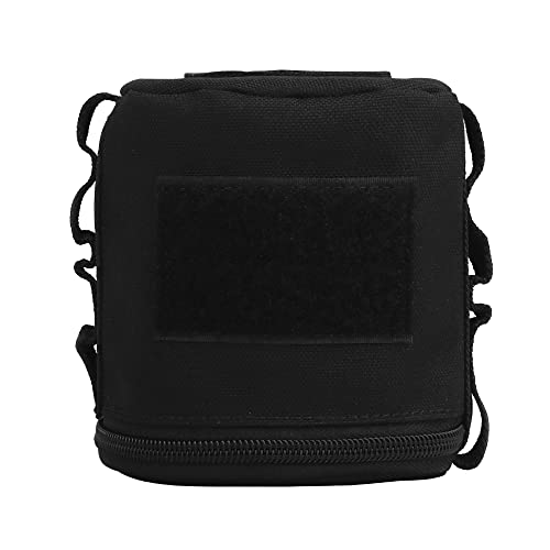 WarmHeartting Taktischer Toilettenpapierhalter Aufbewahrungstasche, Taschentuchtasche tragbar und faltbar für Auto Camping Wandern, Schwarz von WarmHeartting