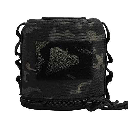 WarmHeartting Taktischer Toilettenpapierhalter Aufbewahrungstasche, Taschentuchtasche tragbar und faltbar für Auto Camping Wandern, Tarnung von WarmHeartting